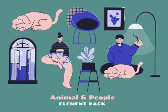 Animal and People Pack Illustration: Versatile Design Assets