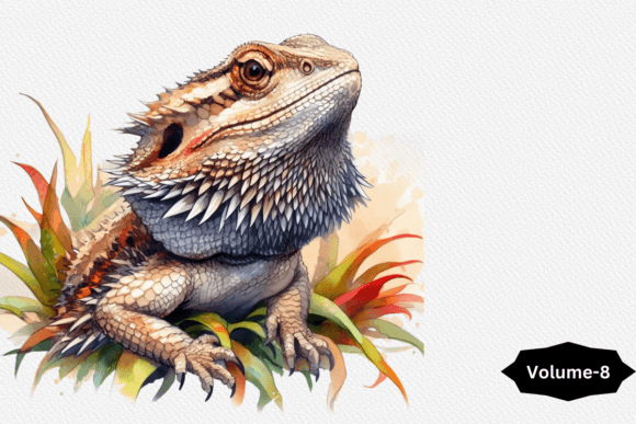 Bring Playful Charm to Your Projects with Bearded Dragon Kawaii Animal Volume –8