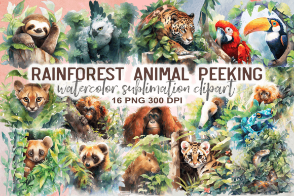 Bringing the Jungle Indoors with Peeking Animal Clipart