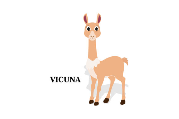 Cute Vicuna Animal Cartoon: A Playful Creative Font