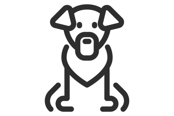 Dog Line Icon: A Pet Symbol for Modern Branding