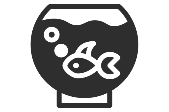 Fish Tank Black Icon: Aquarium Animal Sy Guide