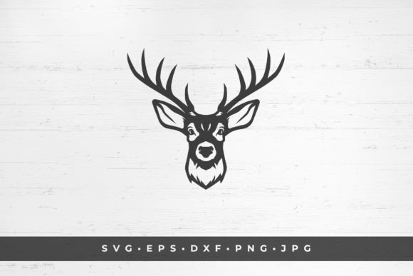 Reindeer Horned Wild Mammal Animal Head: A Creative Asset