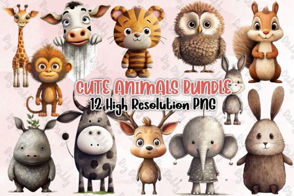 Unlocking Creative Potential with Cute Animal Bundle Sublimation Clipart