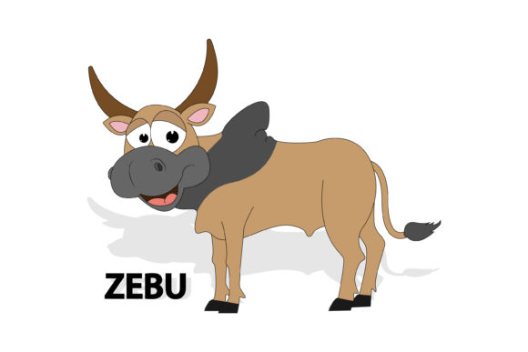 Why the Cute Zebu Animal Cartoon Style is a Creative Asset